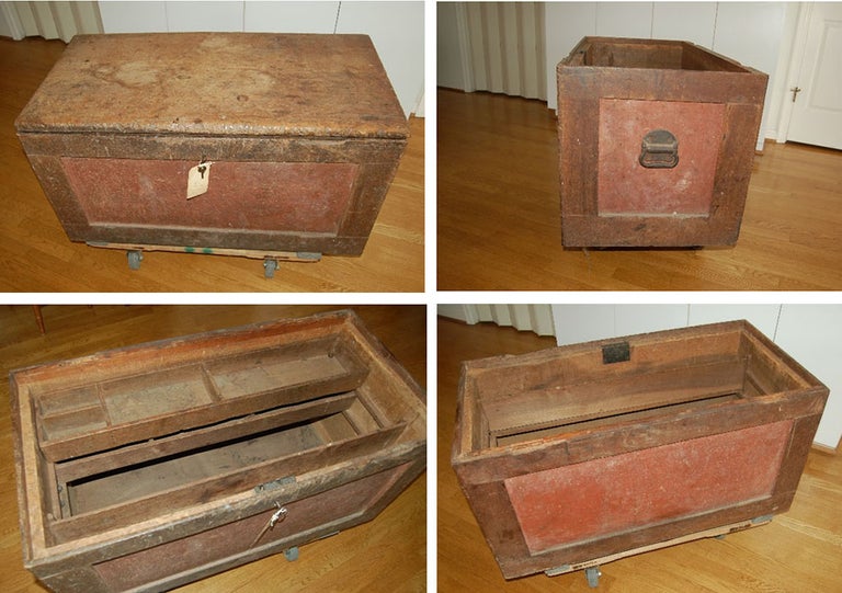 Item #21713 Pennsylvania Dutch Carpenter's Tool Box. Americana, Anonymous.