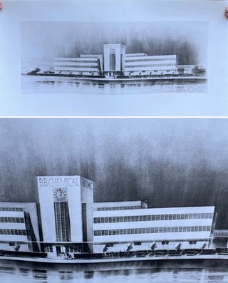 Item #21981 Advertising Poster: The Polaroid Building in Cambridge, Massachusetts. Architects,...