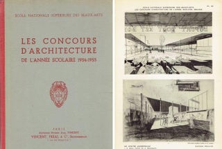 Item #22013 Les Concours d'Architecture De L'année Scolaire 1954-1955. International, Ecole...