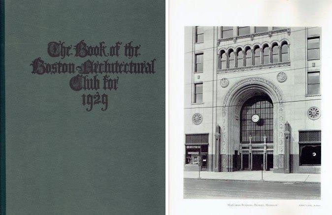 Item #22035 The Year Book of the Boston Architectural Club, 1929; containing examples of modern architecture. Art Deco, Boston Architectural Club.