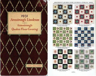 1931 Armstrong's Linoleum: Armstrong's Quaker Floor Covering; plus the supplementary pattern book. Flooring, Floor Armstrong Cork Company.