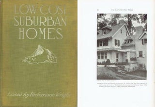 Item #22244 Low Cost Suburban Homes; A Book of Suggestions for the Man with the Moderate Purse....