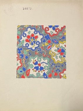 Item #22334 Original Paper Design in Gouache. Decorative Arts, Arthur Litt