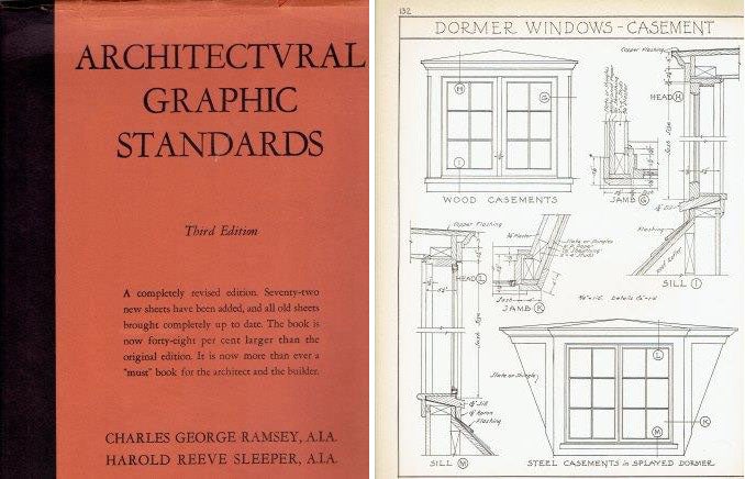 Item #22394 Architectural Graphic Standards for Architects, Engineers, Decorators, Builders, and Draftsmen (Third Edition). Architecture, Charles George Ramsey, Harold Reeve Sleeper.