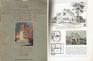 Item #22479 The Architectural Forum Small House Reference Number, March 1926. Architecture,...