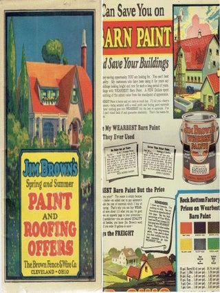 Item #22684 Jim Brown's Spring and Summer Paint and Roofing Offers. Paint, Brown Fence, Wire Company