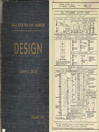 Item #23065 Data Book for Civil Engineers - Design - Volume I. Engineering, Elwyn E. Seelye