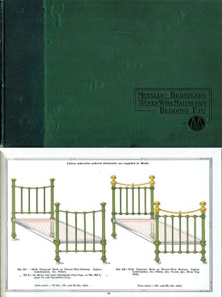 Item #23246 Catalogue of Metallic Bedsteads, Cots, Wire Woven Mattresses, Sanitary Bedding, etc.;...