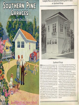 Item #23432 Southern Pine Garages and How to Build Them. Building Materials, Southern Pine...