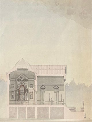 Item #23573 Architectural Drawing of Art Museum. Design, Anonymous
