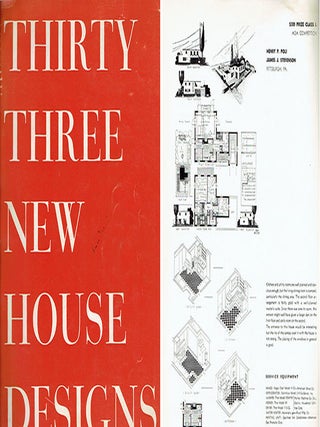 Item #23649 Thirty Three New House Designs; including 24 prize winners submitted in a national...