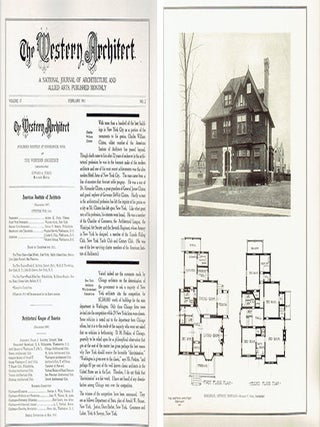 Item #23757 Four issues of The Western Architect, January-April 1911. Western US, Edward A. Purdy