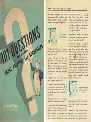 101 Questions and Answers About Painting and Decorating; Facts Every Home Owner Should Know