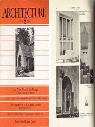 Architecture Magazine, June 1934 - Portfolio of Organ Cases