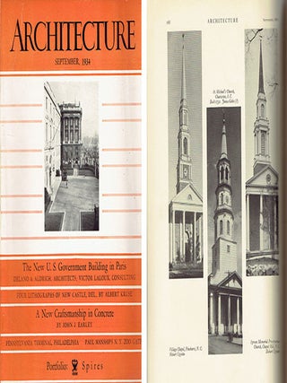 Architecture Magazine, September 1934 - Portfolio of Spires