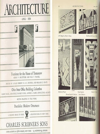 Architecture Magazine, April 1934 - Portfolio of Modern Ornament