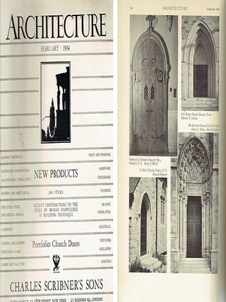 Architecture Magazine, February 1934 - Portfolio of Church Doors