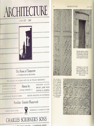 Architecture Magazine, January 1934 - Portfolio of Exterior Plasterwork