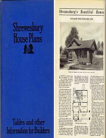 Item #23868 Shrewesbury's House Plans: Tables and Other Information for Builders; 149 Beautiful Homes. Pattern Book, Shrewesbury Publishing Co.