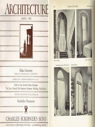 Architecture Magazine, December 1933 - Portfolio of Curtain Treatments at Windows Architecture...