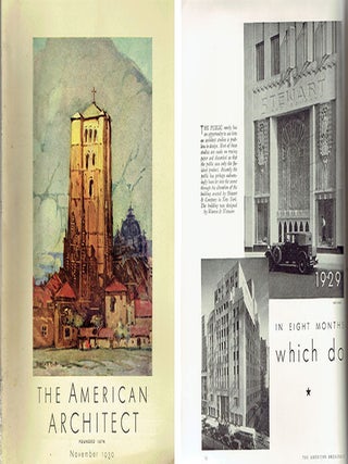 The American Architect: 4 issues 1924-1930