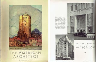 Item #23877 The American Architect: 4 issues 1924-1930. Architecture, Benjamin Franklin Betts