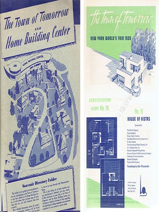 The Town of Tomorrow and Home Building Center Souvenir Directory Folder from the World's...