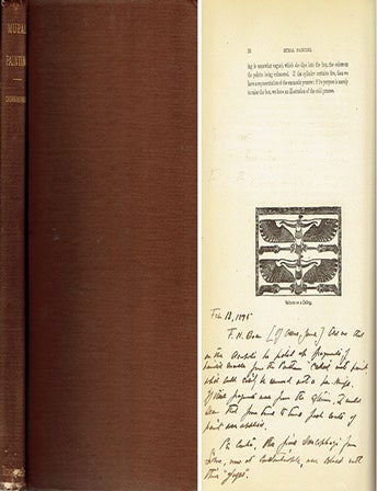 Item #23920 Mural Painting - signed and notes by the author. Paint, Frederic Crowninshield.