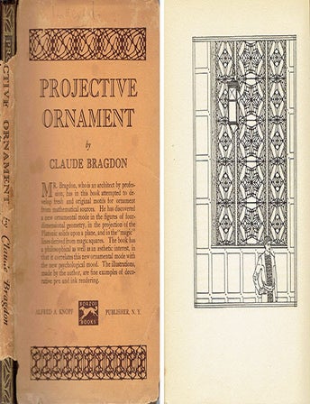 Item #23943 Projective Ornament. Ornamentation, Claude Bragdon.