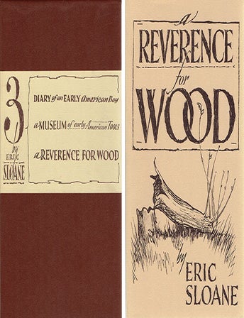 Item #23976 3 by Eric Sloane (3 volume set in slipcase) - all signed by the author. Eric Sloane Americana, Eric Sloane.