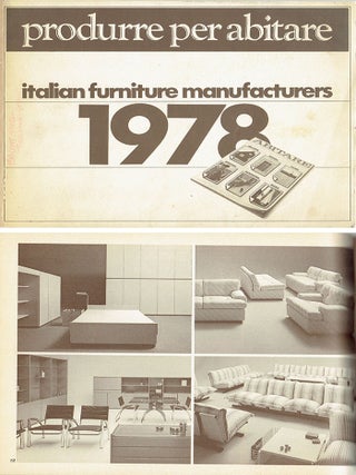 Item #23983 Produree per Abitare [Produced for Abitare Magazine], Italian Furniture...