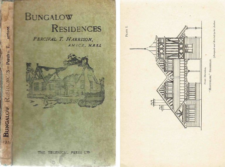 Item #274 Bungalow Residences; A handbook for all interested in building. Pattern Book, Percival T. Harrison.