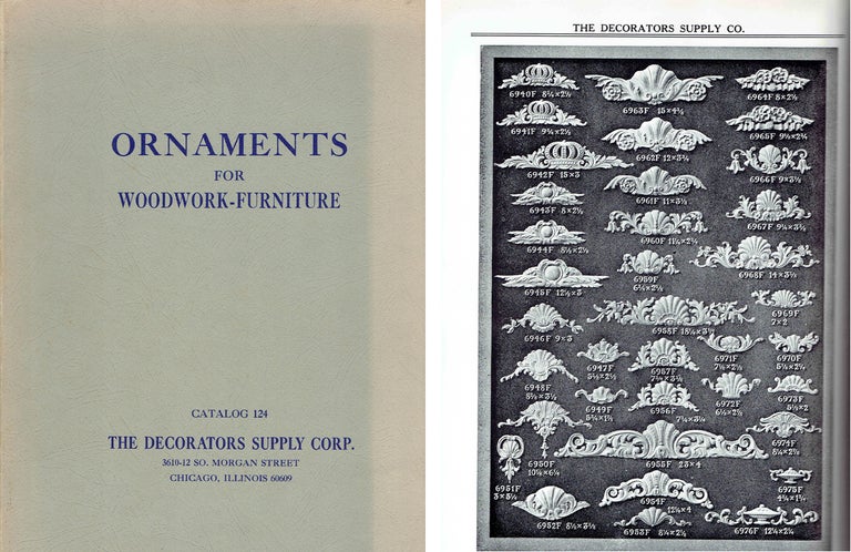 Item #549 Illustrated Catalogue of Period Ornaments Cast in Composition and Wood-Fibre for Woodwork-Furniture; Catalog 124. Wood, The Decorator's Supply Corp.