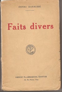 Item #6312 Faits Divers (from the library of photographer Lotte Jacobi, w/ author's inscription...