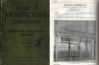 Item #7080 Sweet's Architectural Catalogue 21st Annual Edition (3 volumes complete!); A File of...