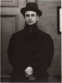 Item #715 Wilhelm Fuertwaengler, in Overcoat and Hat. Jacobi, Lotte Jacobi, photographer