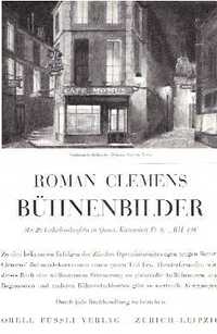 Item #725 Buehnenbilder. Theater, Roman Clemens