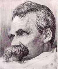 Item #956 Nietzsche. Nietzsche, Hans Olde, artist